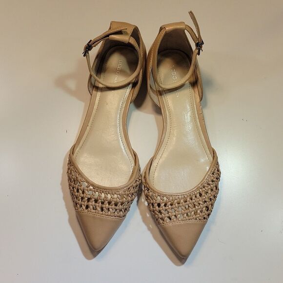 BCBGENERATION PL-HUNNY-X POINTED TOE BACK &ANKLE STRAP WOMEN"S FLAT SHOE - Picture 2 of 14